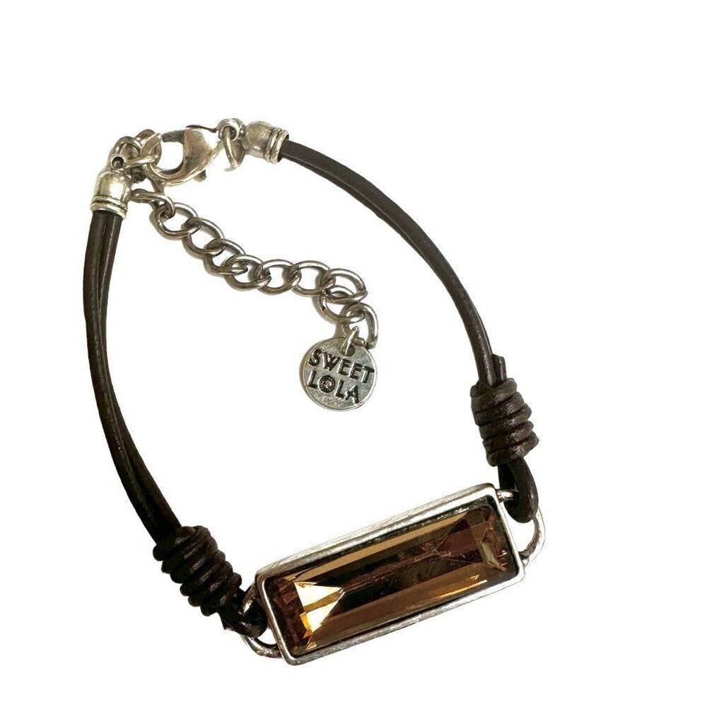 Sweet Lola brown rhinestone bracelet